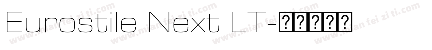 Eurostile Next LT字体转换